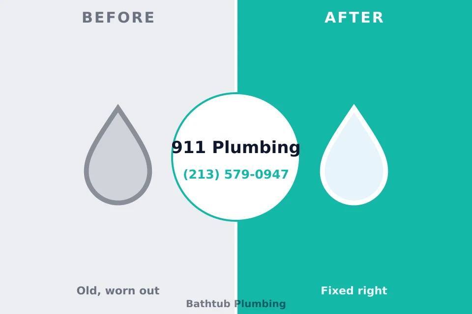Before and after: plumbing company Bridge City, LA